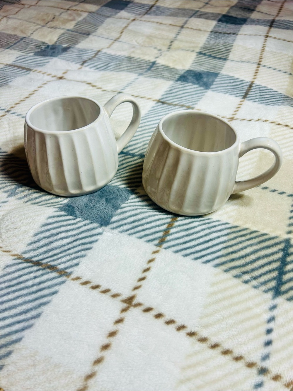 Hearth & Hand Fluted Stoneware Mugs